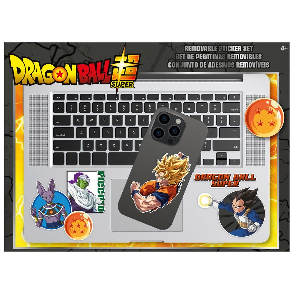 Zestaw naklejek do zdejmowania Dragon Ball Super