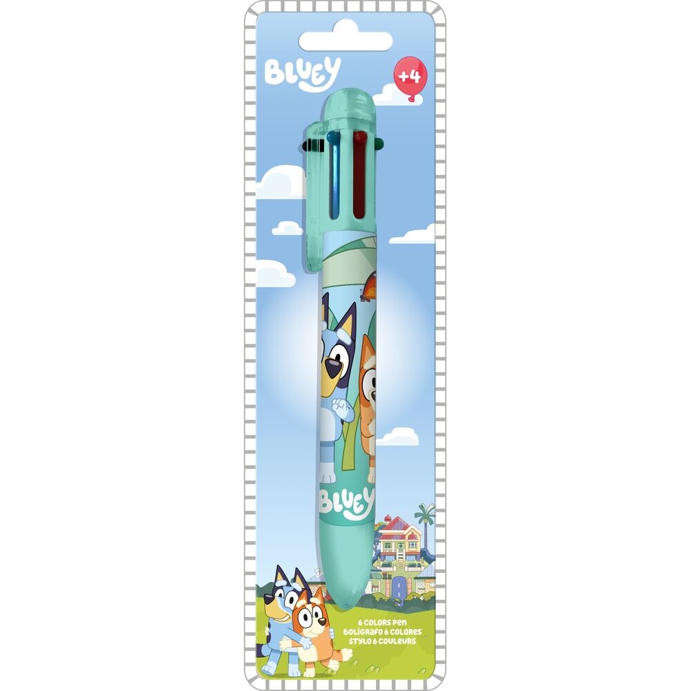 Penna a 6 colori Bluey
