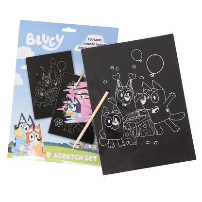 Ensemble de papeterie Bluey à gratter