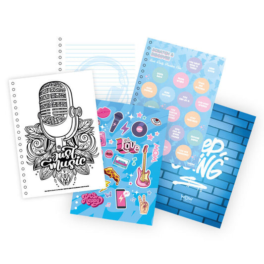 Caderno A5 da cantora Emma Wow Generation