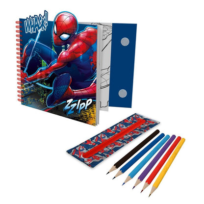 Spiderman Marvel activity book with removable case