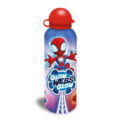 Borraccia in alluminio da 500 ml della linea Spider Man: The Amazing Friends Marvel colori assortiti