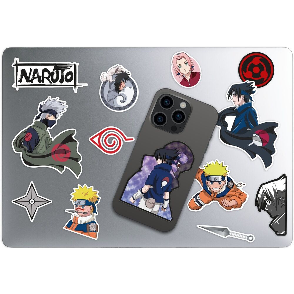 Conjunto de adesivos removíveis de Naruto Shippuden