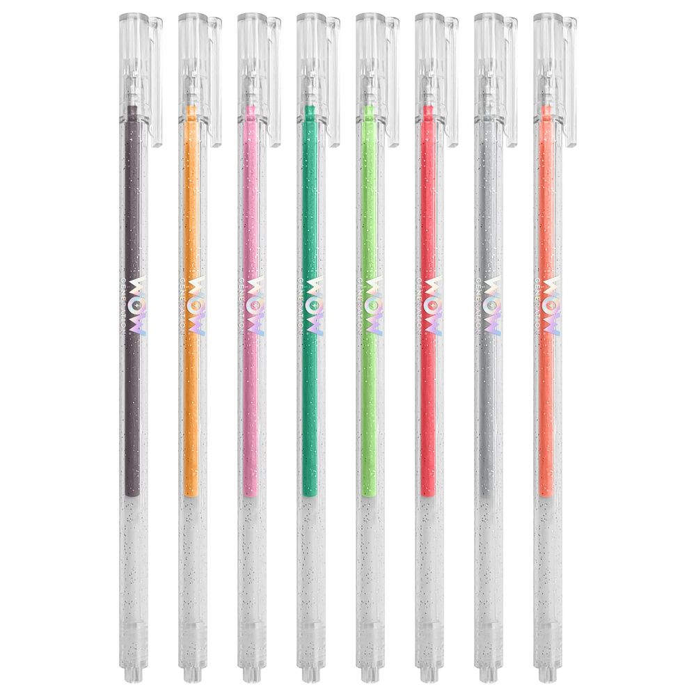 Libro para colorear + 8 bolígrafos de gel metálicos Wow Generation
