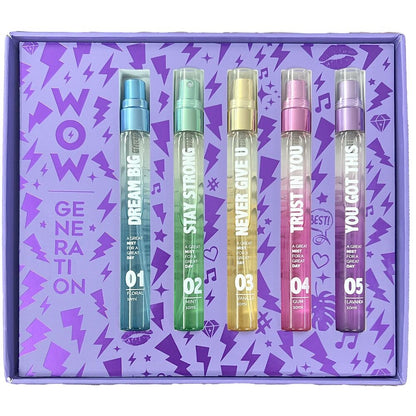 Set de 5 brumas corporales perfumadas Wow Generation