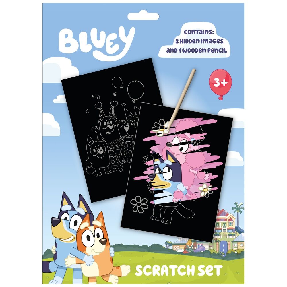 Ensemble de papeterie Bluey à gratter