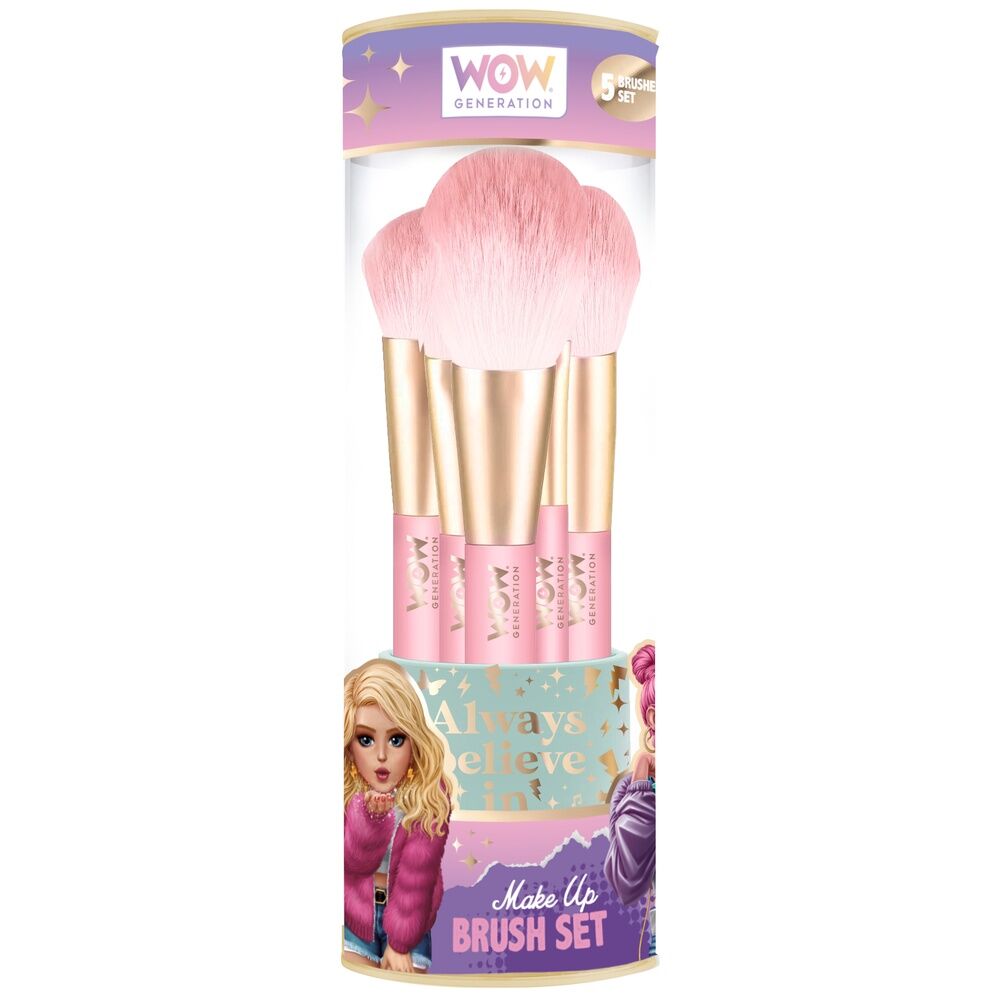 wow generation 5 piece makeup brush set