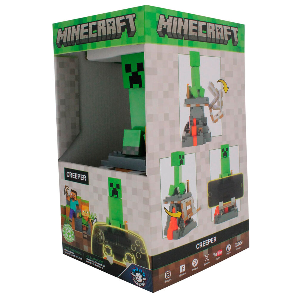 Suporte de montagem Cable Guy Creeper Minecraft 20cm
