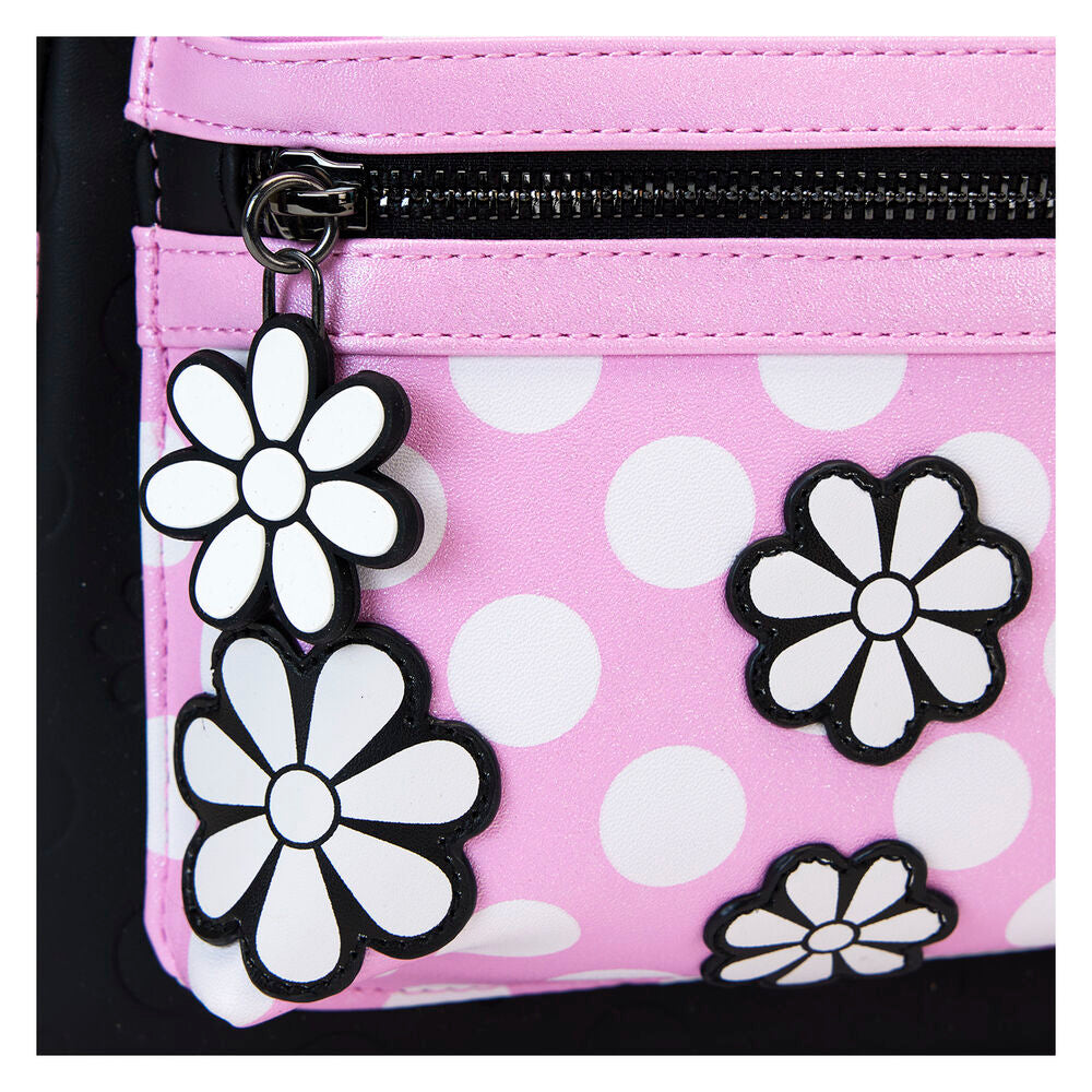 Mochila Loungefly Minnie Disney con estampado floral Rock the Dots
