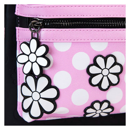 Mochila Loungefly Minnie Disney con estampado floral Rock the Dots