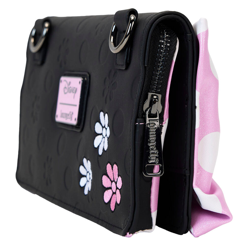 Sac bandoulière Loungefly Minnie Disney à pois et motif floral