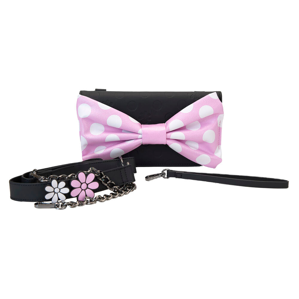 Sac bandoulière Loungefly Minnie Disney à pois et motif floral