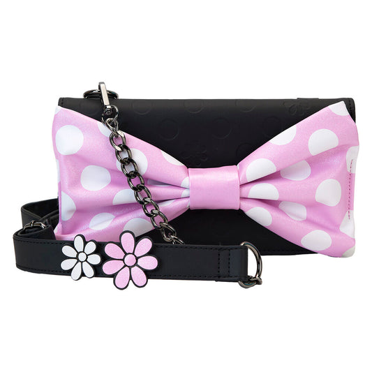 floral rock the dots minnie disney loungefly crossbody bag