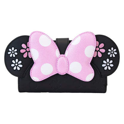 floral rock the dots minnie disney loungefly wallet