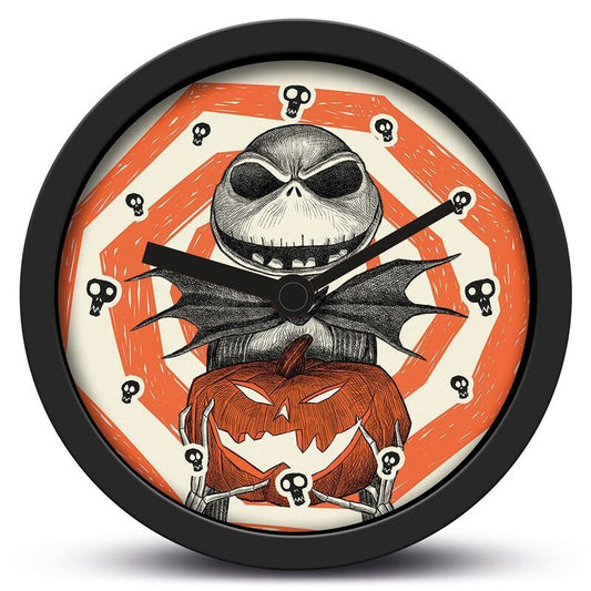 pumpkin king nightmare before christmas disney clock