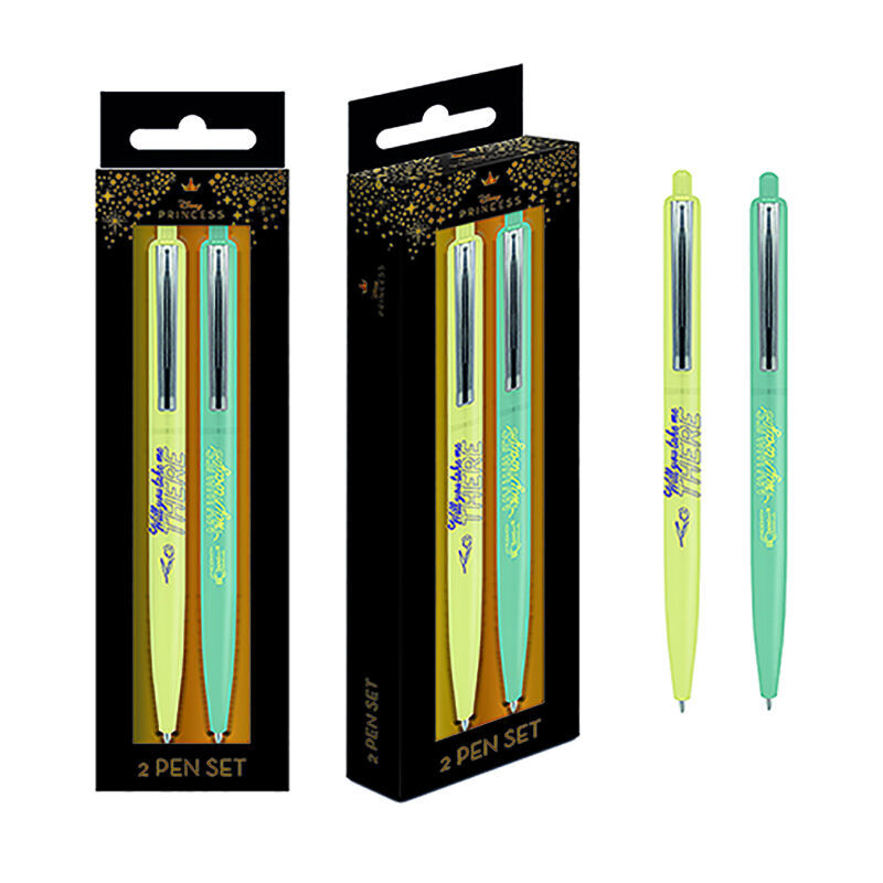blister pack of 2 disney manga princess pens
