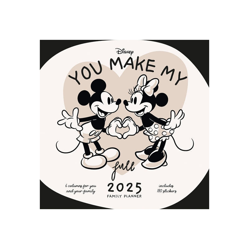 disney mickey and friends family planner calendar