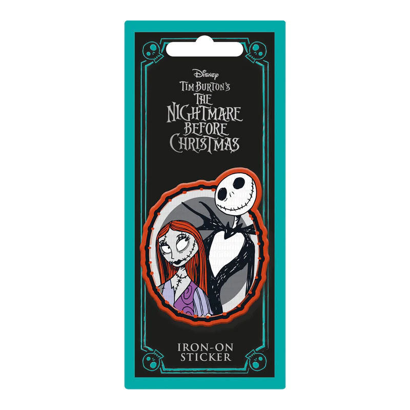 jack and sally nightmare before christmas disney embroidery sticker