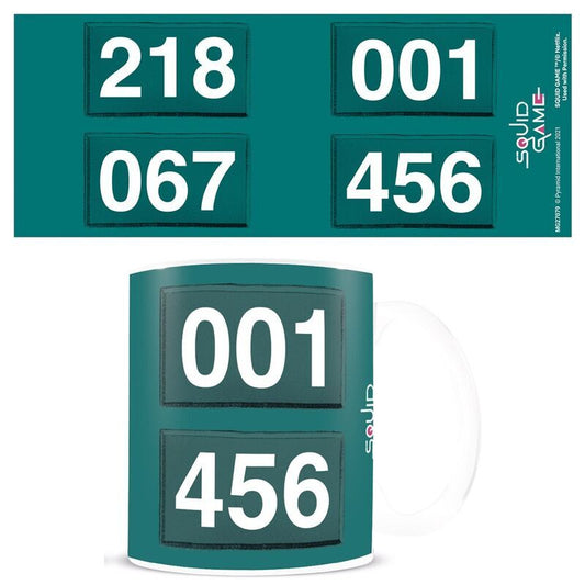 numbers mug the squid game 315ml