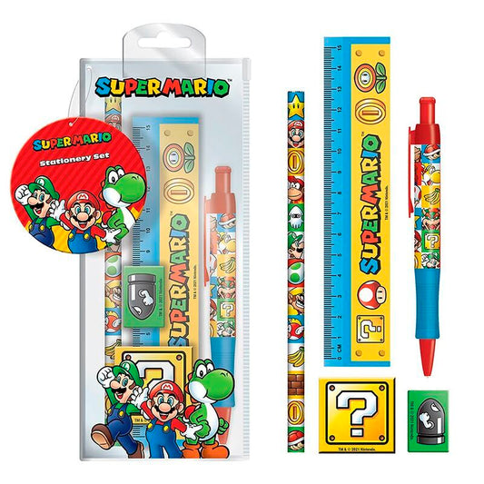 super mario bros stationery set