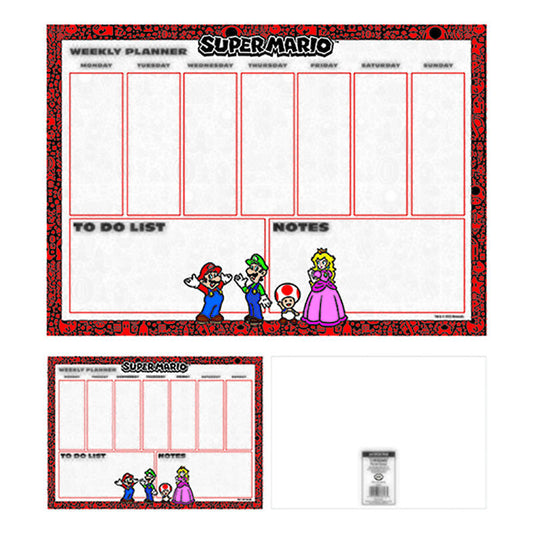 a4 super mario bros weekly planner