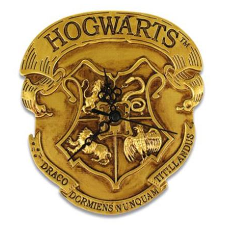hogwarts crest clock harry potter