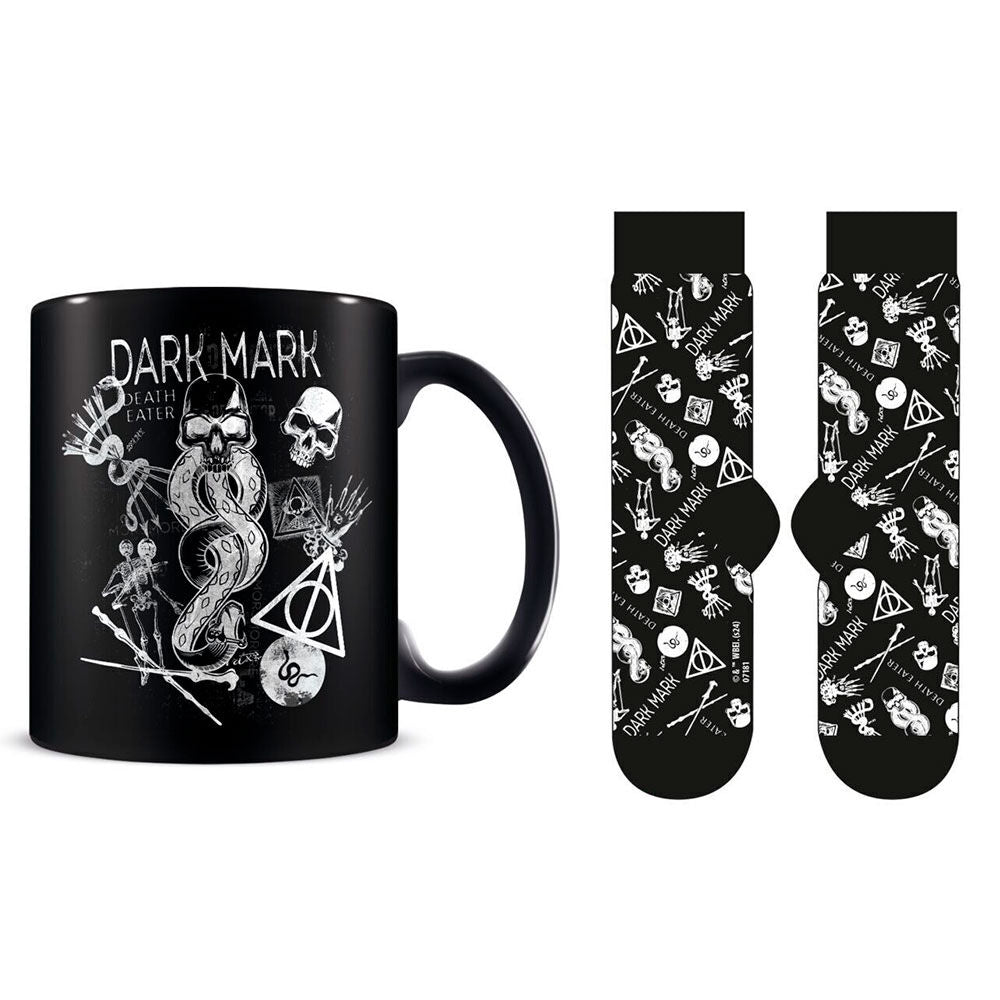 harry potter dark arts mug and socks set