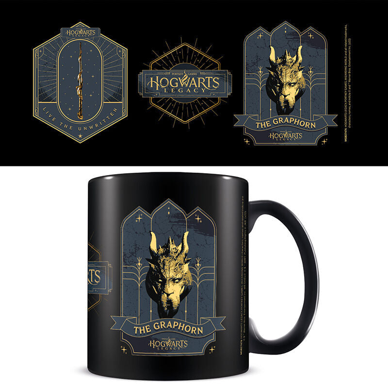 the graphorn mug and black wand harry potter 315ml
