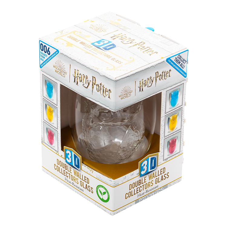 3D Doppelwandbecher mit Hedwig Motiv (Harry Potter)