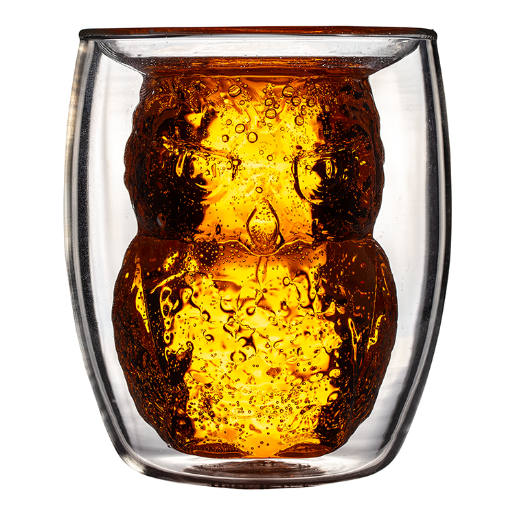 3D Doppelwandbecher mit Hedwig Motiv (Harry Potter)