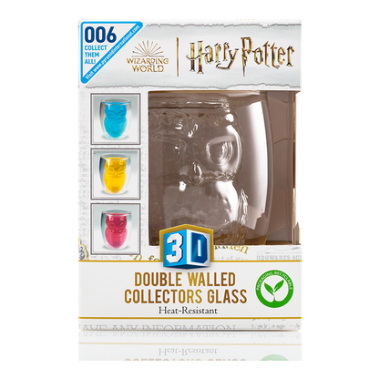 3D Doppelwandbecher mit Hedwig Motiv (Harry Potter)