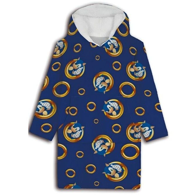 Felpa oversize per bambini con Sonic the Hedgehog color corallo