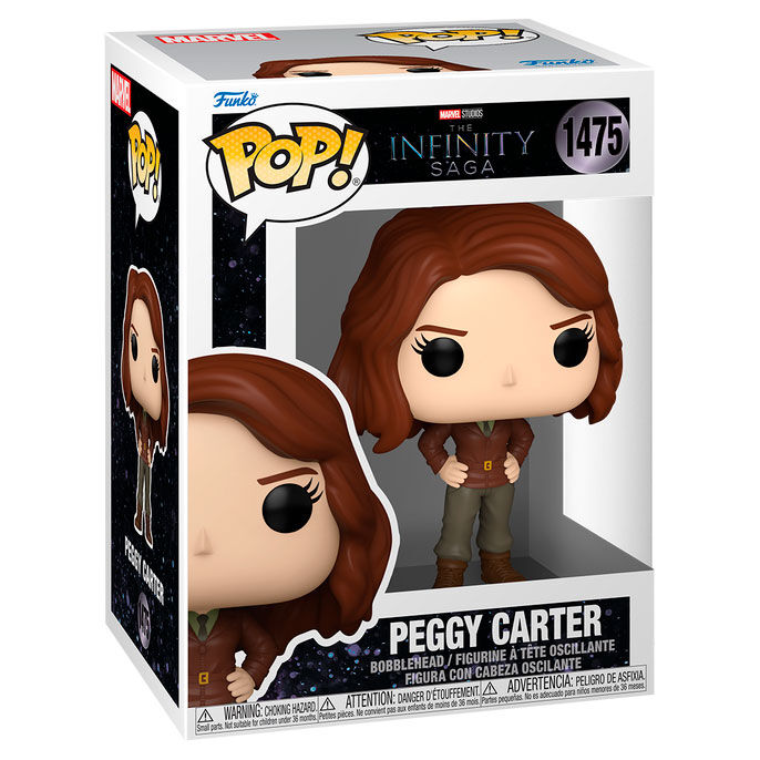 Figura POP de Peggy Carter de la saga del infinito de Marvel