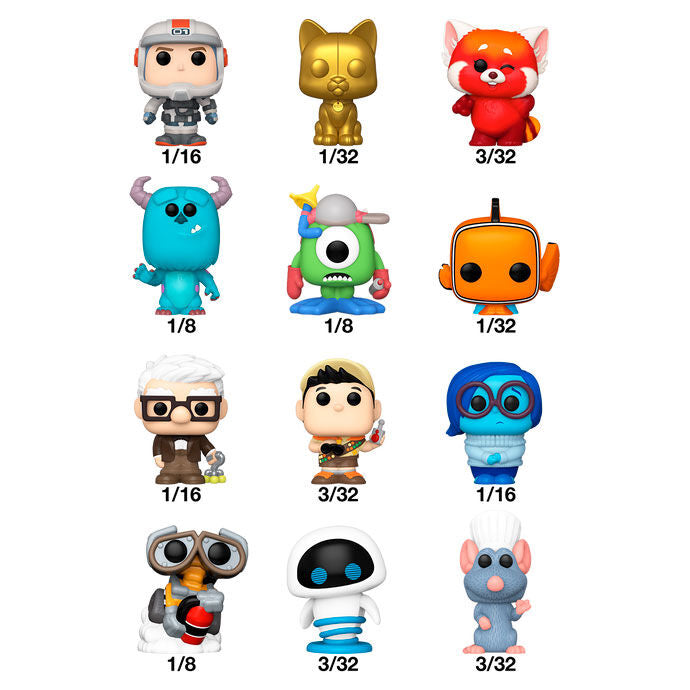 Conjunto de figuras misteriosas Bitty POP da Disney Pixar