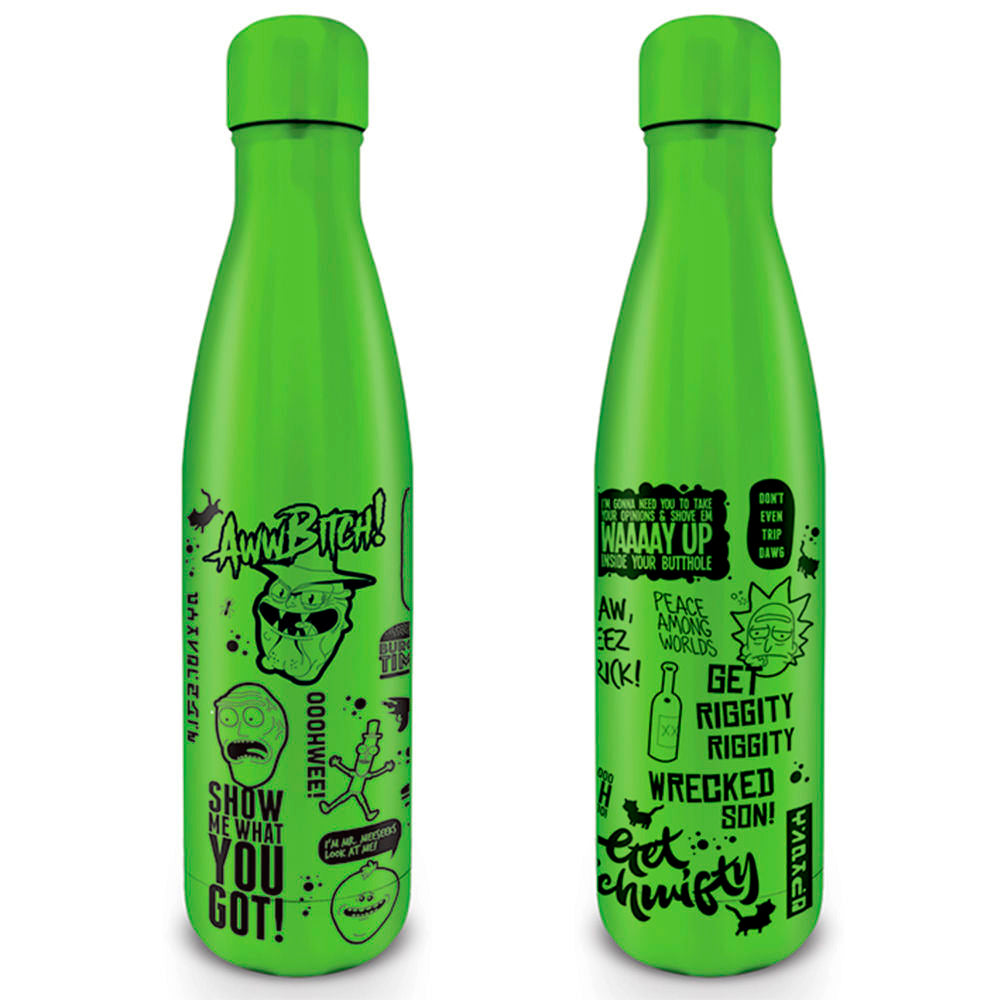 rick & morty 500ml stainless steel bottle