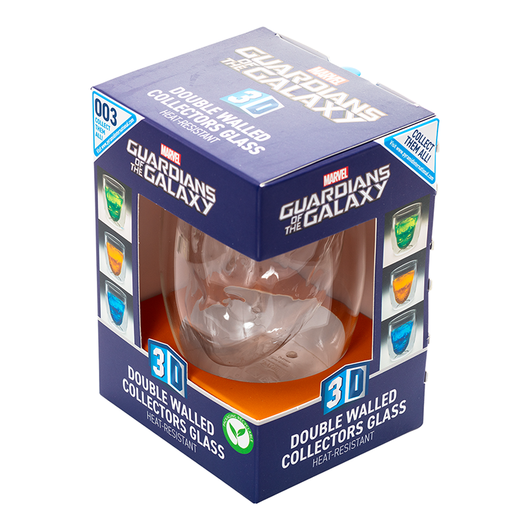 3D double wall glass Baby Groot Gurdianes of the Marvel Galaxy