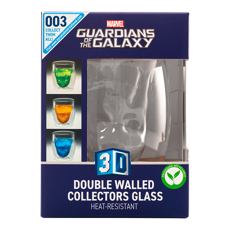 3D double wall glass Baby Groot Gurdianes of the Marvel Galaxy