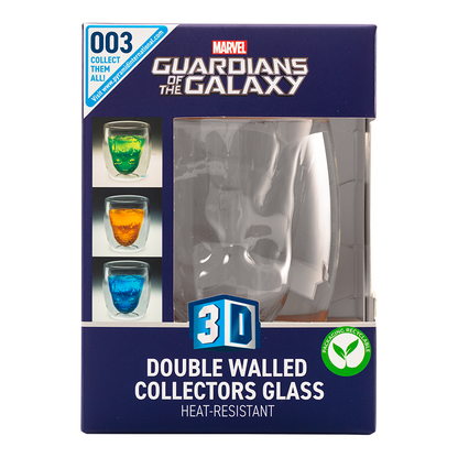 3D double wall glass Baby Groot Gurdianes of the Marvel Galaxy