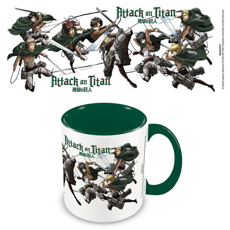 attack on titan characters mug 315ml