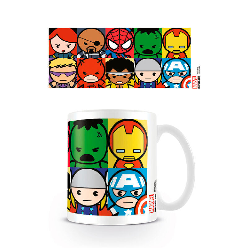 kawaii marvel characters mug 315ml