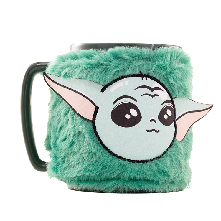 grogu mandalorian star wars plush cover mug 440ml