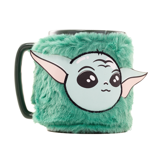 grogu mandalorian star wars plush cover mug 440ml