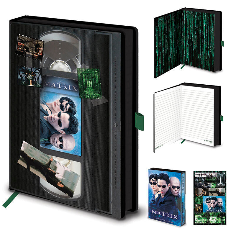 premium a5 notebook vhs matrix