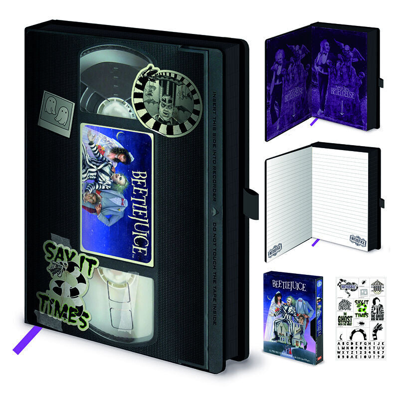a5 premium notebook vhs beetlejuice