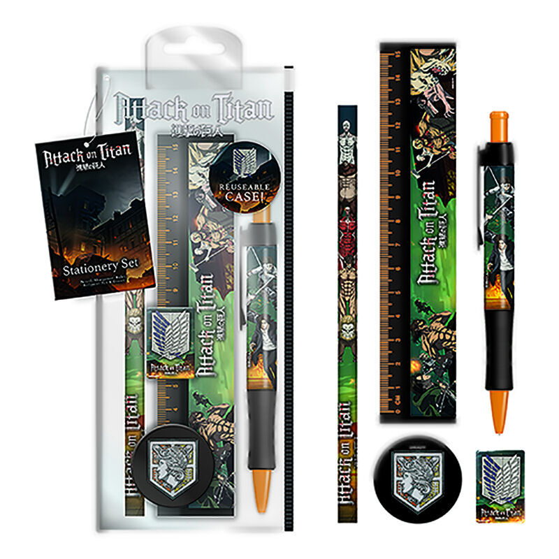 attack on titan stationery set