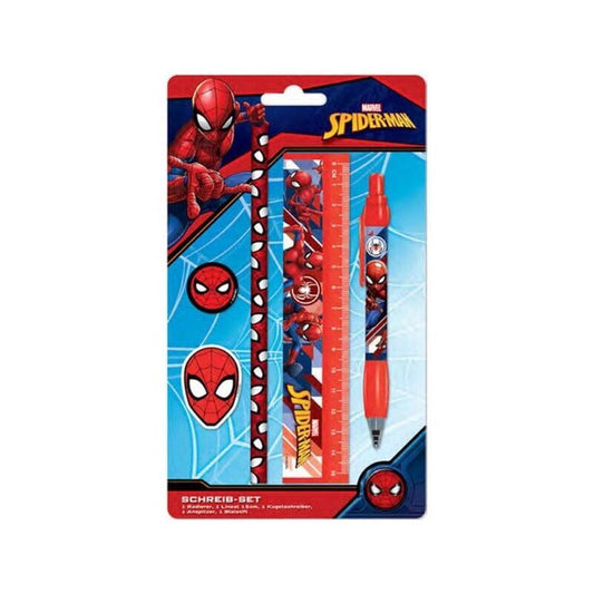 spiderman marvel stationery blister pack