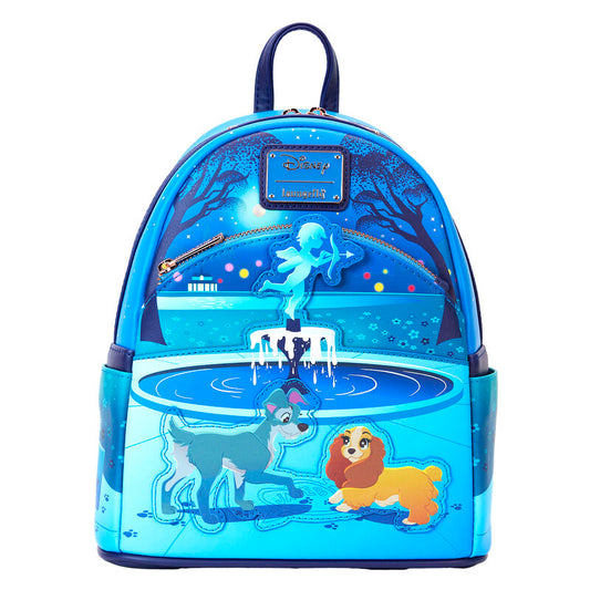 disney loungefly lady and the tramp 70th anniversary backpack 26cm