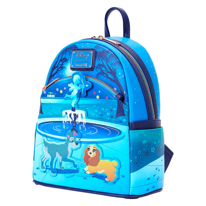 Zaino Disney Loungefly Lilli e il Vagabondo 70° anniversario 26 cm