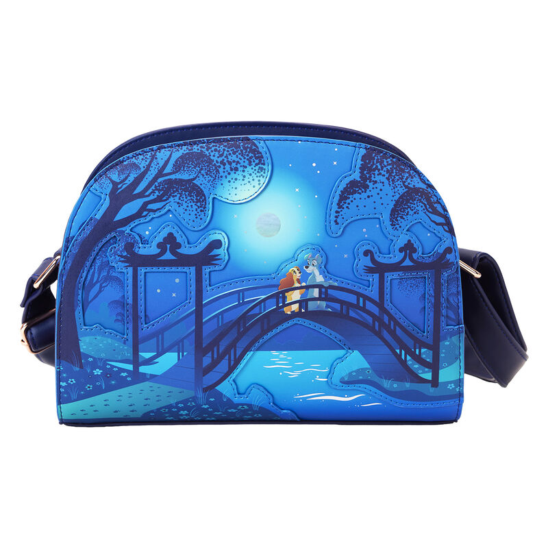disney loungefly lady and the tramp 70th anniversary crossbody bag
