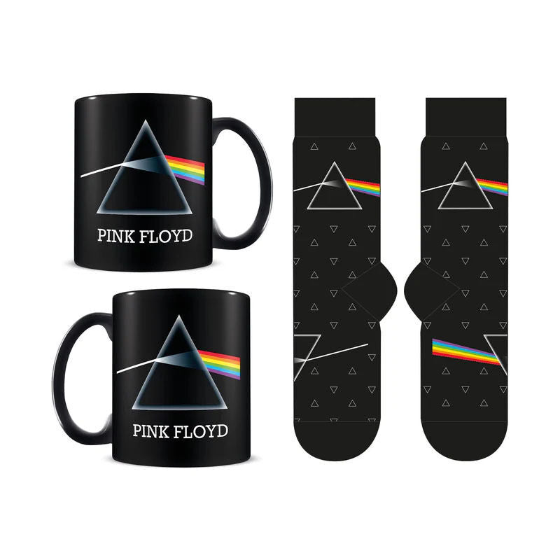 pink floyd mug and socks set